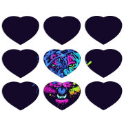 Магнитные фотопазлы Сердце 50 на 50 набор 9 штук 