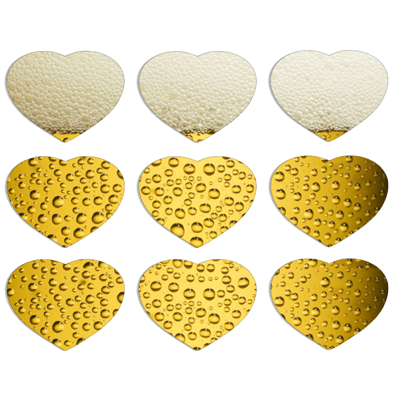 Магнитные фотопазлы Сердце 50 на 50 набор 9 штук 