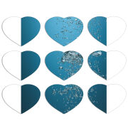 Магнитные фотопазлы Сердце 50 на 50 набор 9 штук 