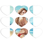 Магнитные фотопазлы Сердце 50 на 50 набор 9 штук 