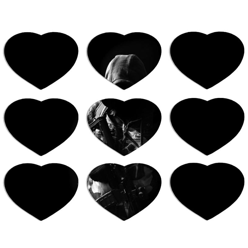 Магнитные фотопазлы Сердце 50 на 50 набор 9 штук 