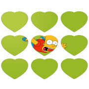 Магнитные фотопазлы Сердце 50 на 50 набор 9 штук 