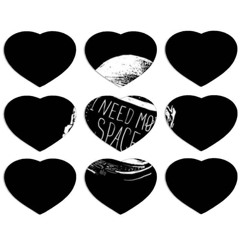 Магнитные фотопазлы Сердце 50 на 50 набор 9 штук 