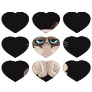 Магнитные фотопазлы Сердце 50 на 50 набор 9 штук 
