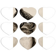 Магнитные фотопазлы Сердце 50 на 50 набор 9 штук 