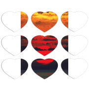 Магнитные фотопазлы Сердце 50 на 50 набор 9 штук Calm Before the Storm