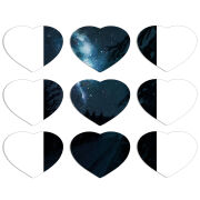 Магнитные фотопазлы Сердце 50 на 50 набор 9 штук Between two Days