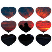 Магнитные фотопазлы Сердце 50 на 50 набор 9 штук the Secret Place