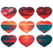 Магнитные фотопазлы Сердце 50 на 50 набор 9 штук Seaside b