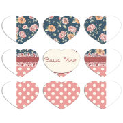 Магнитные фотопазлы Сердце 50 на 50 набор 9 штук 