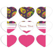 Магнитные фотопазлы Сердце 50 на 50 набор 9 штук 