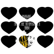 Магнитные фотопазлы Сердце 50 на 50 набор 9 штук 