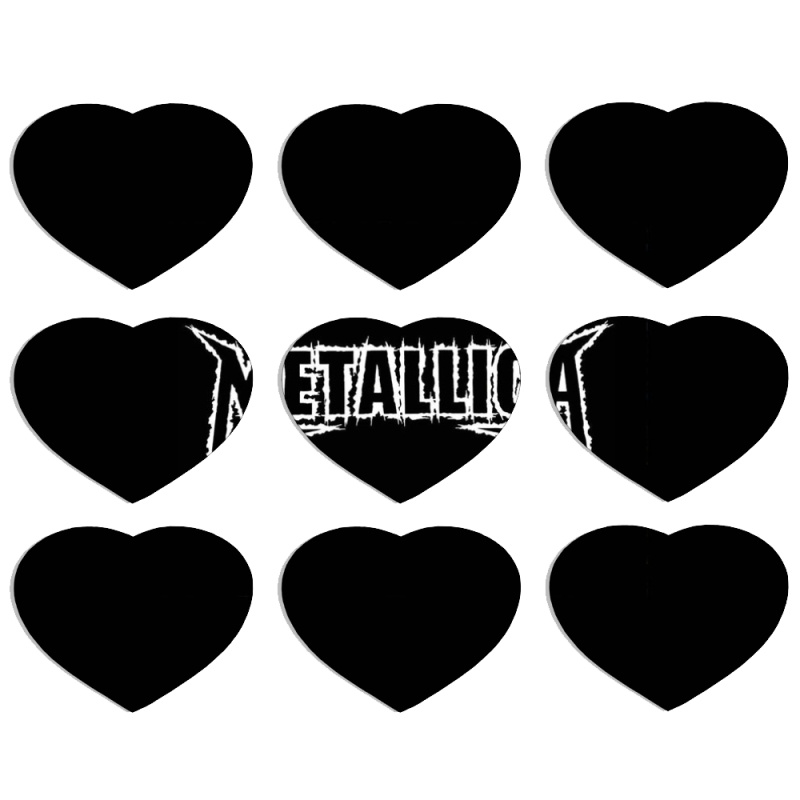 Магнитные фотопазлы Сердце 50 на 50 набор 9 штук 