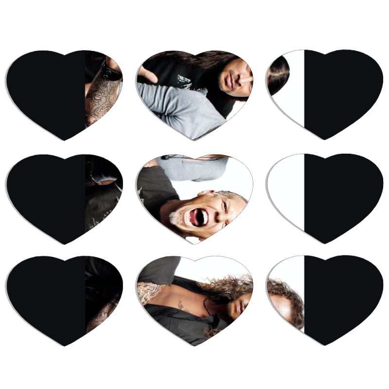 Магнитные фотопазлы Сердце 50 на 50 набор 9 штук 