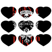 Магнитные фотопазлы Сердце 50 на 50 набор 9 штук 