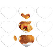 Магнитные фотопазлы Сердце 50 на 50 набор 9 штук 