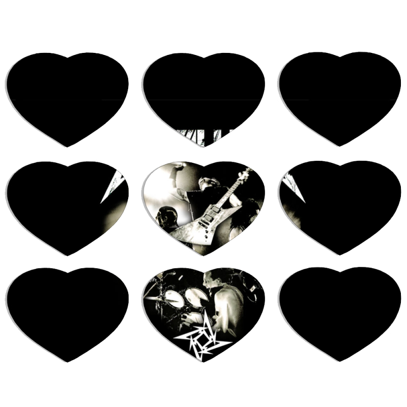 Магнитные фотопазлы Сердце 50 на 50 набор 9 штук 