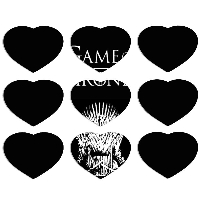 Магнитные фотопазлы Сердце 50 на 50 набор 9 штук 