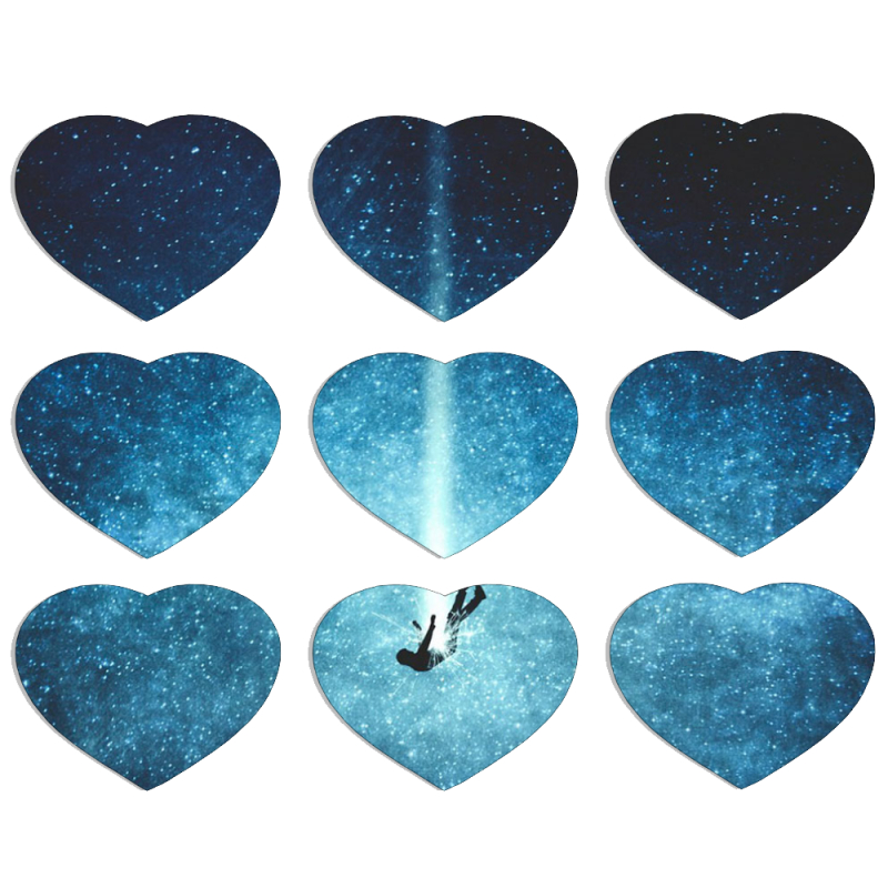 Магнитные фотопазлы Сердце 50 на 50 набор 9 штук 