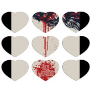 Магнитные фотопазлы Сердце 50 на 50 набор 9 штук 