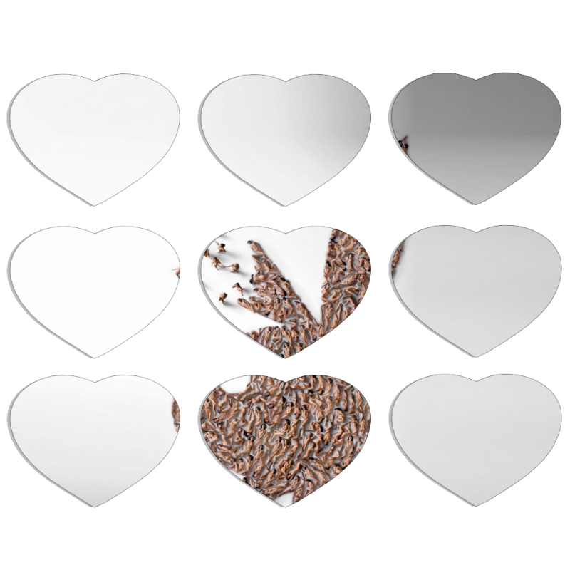 Магнитные фотопазлы Сердце 50 на 50 набор 9 штук 
