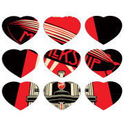 Магнитные фотопазлы Сердце 50 на 50 набор 9 штук 