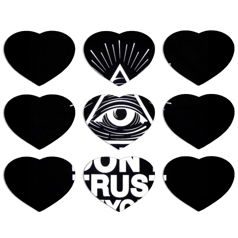 Магнитные фотопазлы Сердце 50 на 50 набор 9 штук Dont Trust Anyone