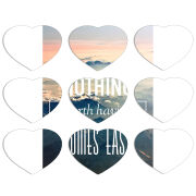 Магнитные фотопазлы Сердце 50 на 50 набор 9 штук 