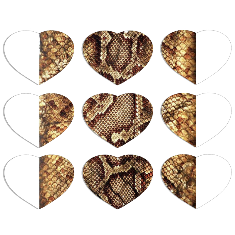 Магнитные фотопазлы Сердце 50 на 50 набор 9 штук 