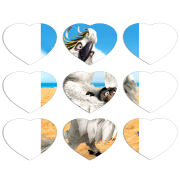 Магнитные фотопазлы Сердце 50 на 50 набор 9 штук 