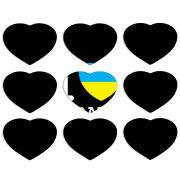 Магнитные фотопазлы Сердце 50 на 50 набор 9 штук 