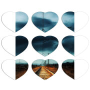 Магнитные фотопазлы Сердце 50 на 50 набор 9 штук 