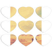 Магнитные фотопазлы Сердце 50 на 50 набор 9 штук 