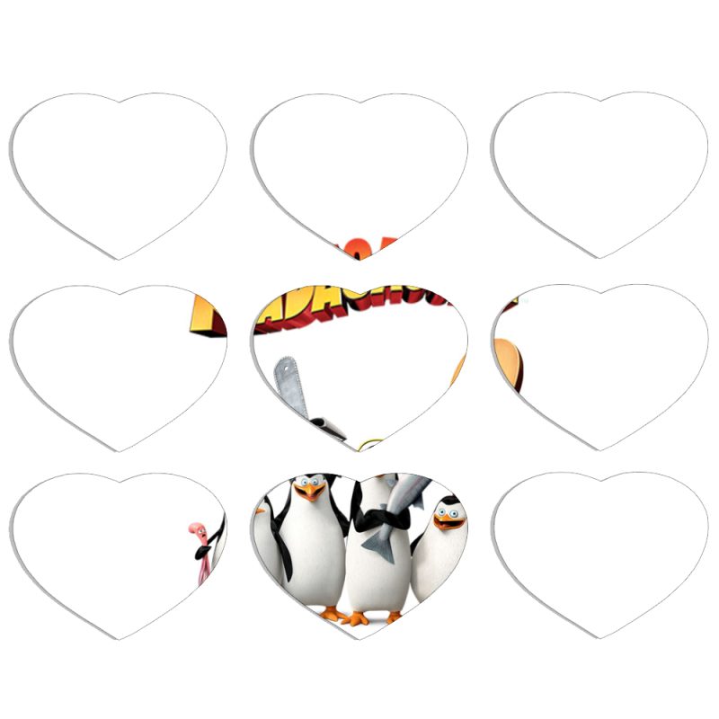 Магнитные фотопазлы Сердце 50 на 50 набор 9 штук 