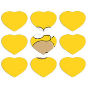 Магнитные фотопазлы Сердце 50 на 50 набор 9 штук 