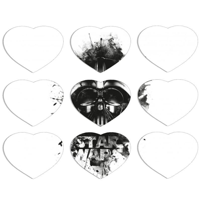 Магнитные фотопазлы Сердце 50 на 50 набор 9 штук 