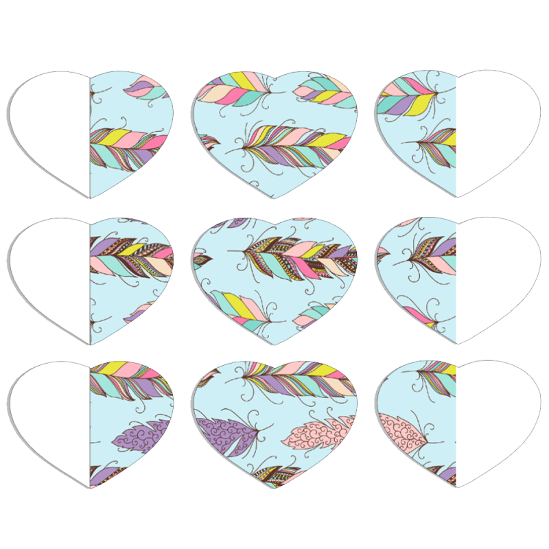 Магнитные фотопазлы Сердце 50 на 50 набор 9 штук 