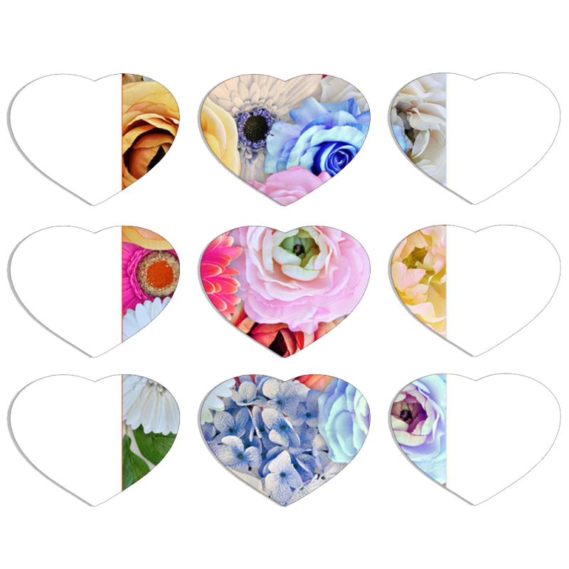 Магнитные фотопазлы Сердце 50 на 50 набор 9 штук Blossom