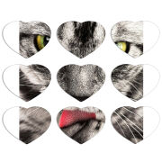 Магнитные фотопазлы Сердце 50 на 50 набор 9 штук 