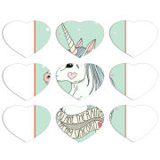 Магнитные фотопазлы Сердце 50 на 50 набор 9 штук My Unicorn