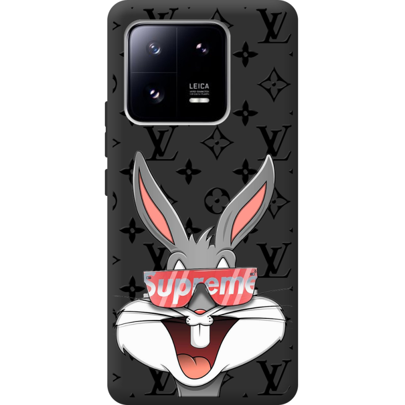 Черный чехол BoxFace Xiaomi 13 Pro looney bunny