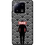 Черный чехол BoxFace Xiaomi 13 Pro Man Pattern