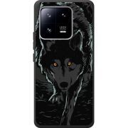 Черный чехол BoxFace Xiaomi 13 Pro Wolf