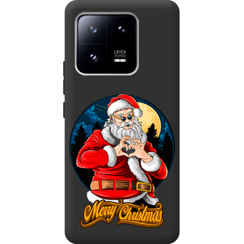 Черный чехол BoxFace Xiaomi 13 Pro Cool Santa