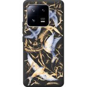 Черный чехол BoxFace Xiaomi 13 Pro Ластівки