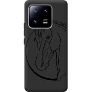Черный чехол BoxFace Xiaomi 13 Pro Horse