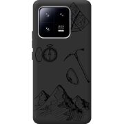 Черный чехол BoxFace Xiaomi 13 Pro Mountains