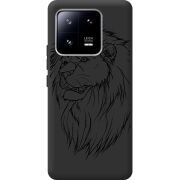 Черный чехол BoxFace Xiaomi 13 Pro Lion