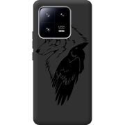 Черный чехол BoxFace Xiaomi 13 Pro Wolf and Raven