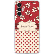 Чехол BoxFace Tecno POVA 3 Именной Polka Dots